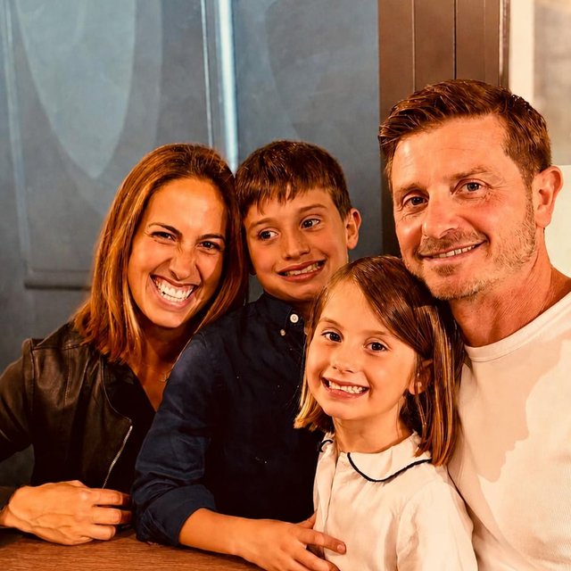 Domenico e Marta con i loro due figli